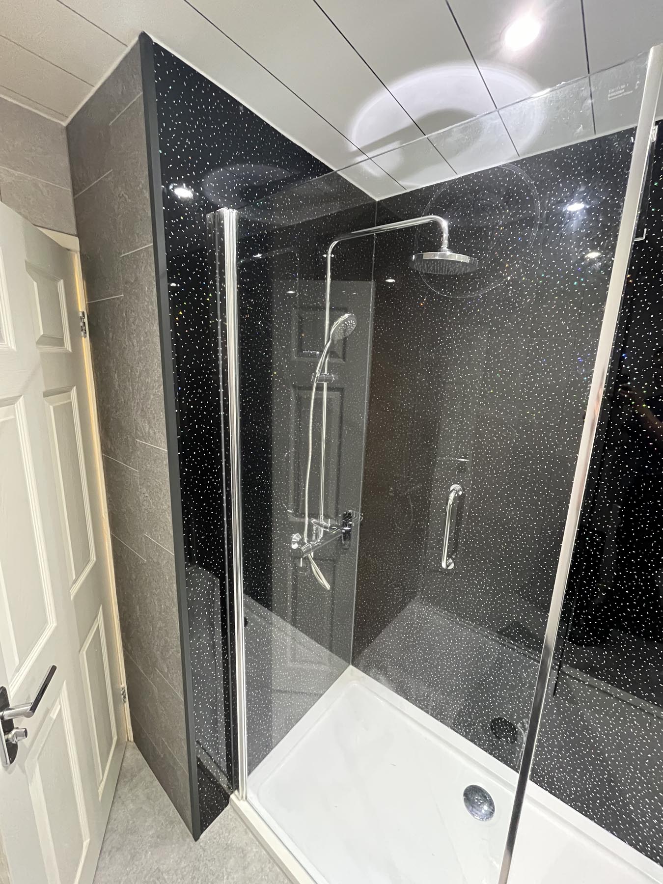 Shower Black After